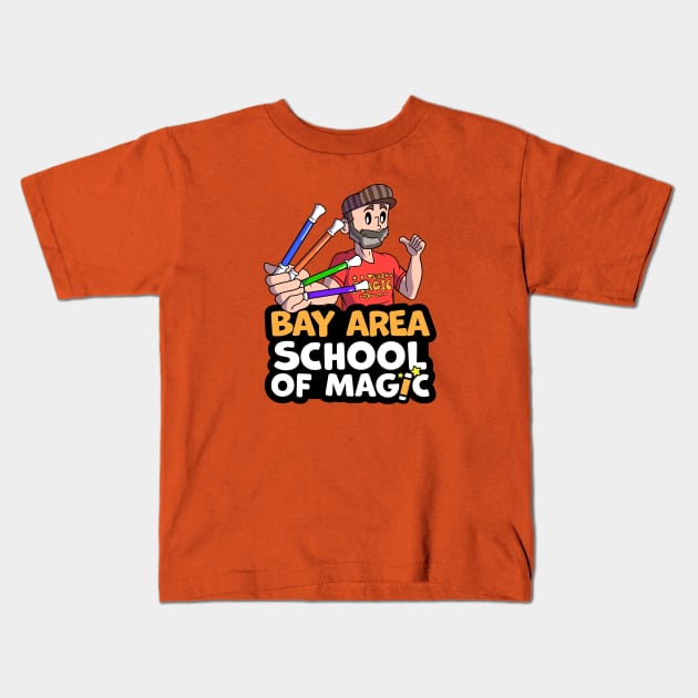New Bay Area School of Magic Wand T-Shirt Kids T-Shirt by Brian Scott Magic